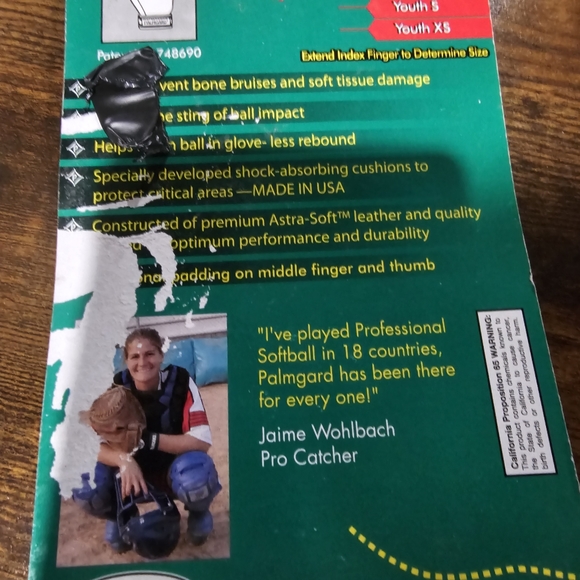 NIP- Markwort Palmgard Xtra Inner Glove, Black- Childrens size XL- Right Hand - Picture 3 of 11